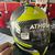 Casco Athos Helmts Negro Amarillo talla M y XL